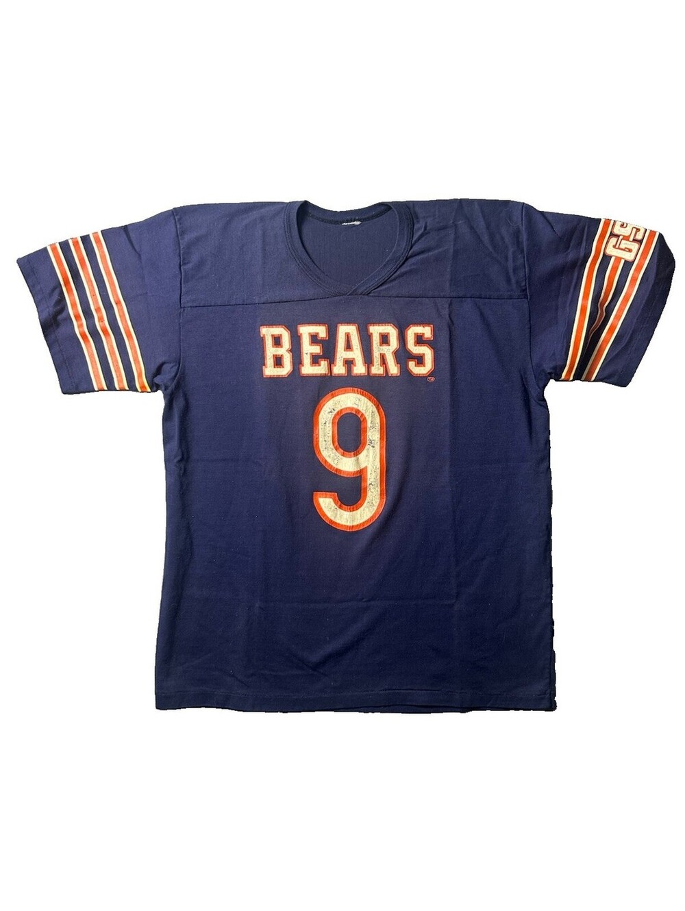 VTG 80s Rawlings Chicago Bears #9 Football Tee USA Made GSH Adult XL NFL